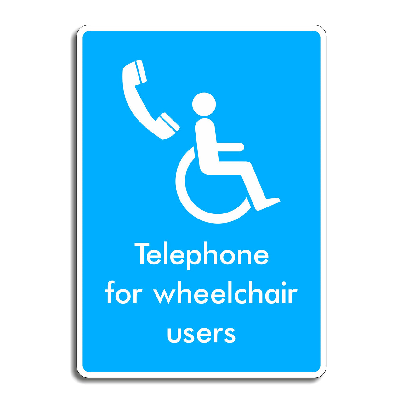 Telephone for Wheelchair Users Sign
