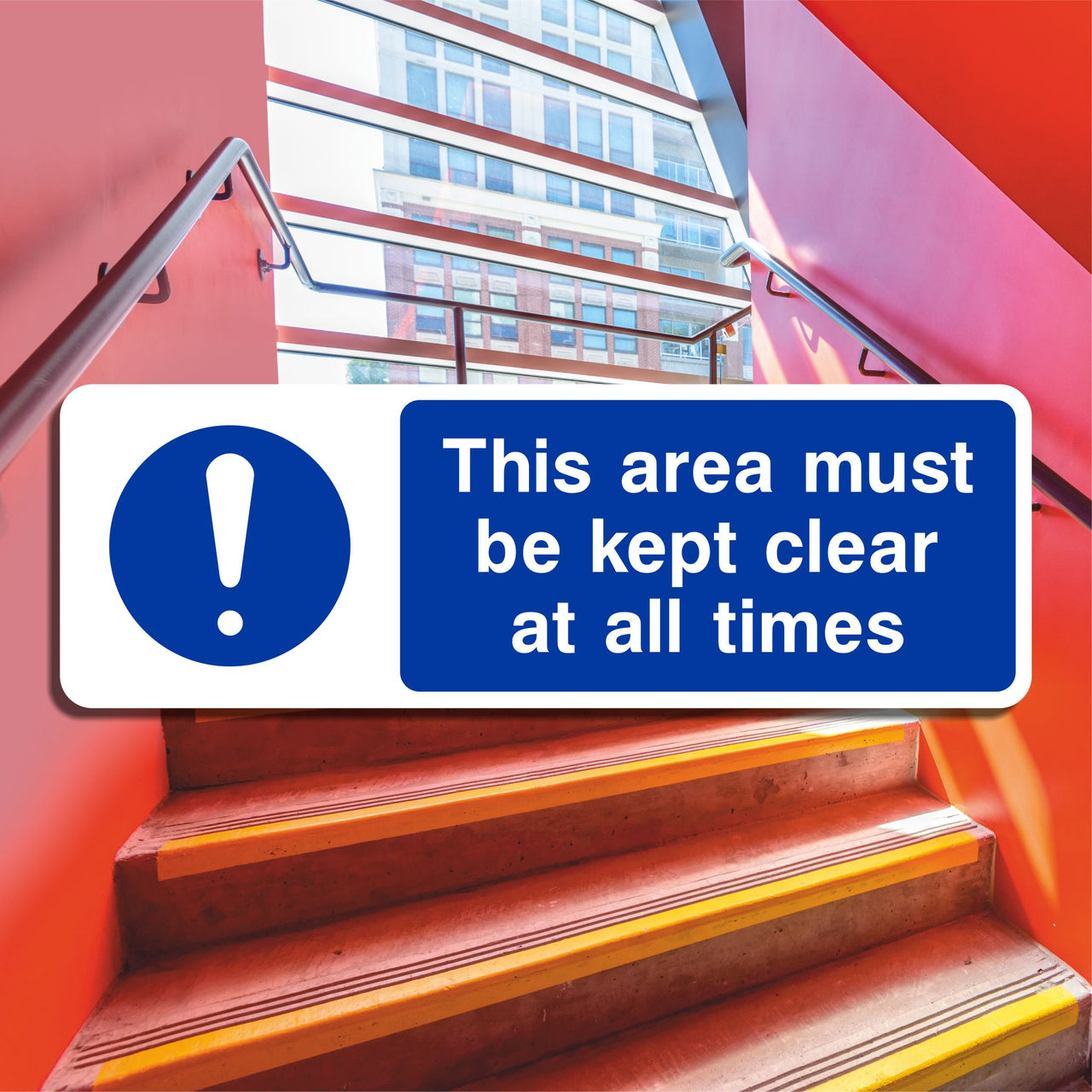 This Area Must be Kept Cleat at all Times Sign