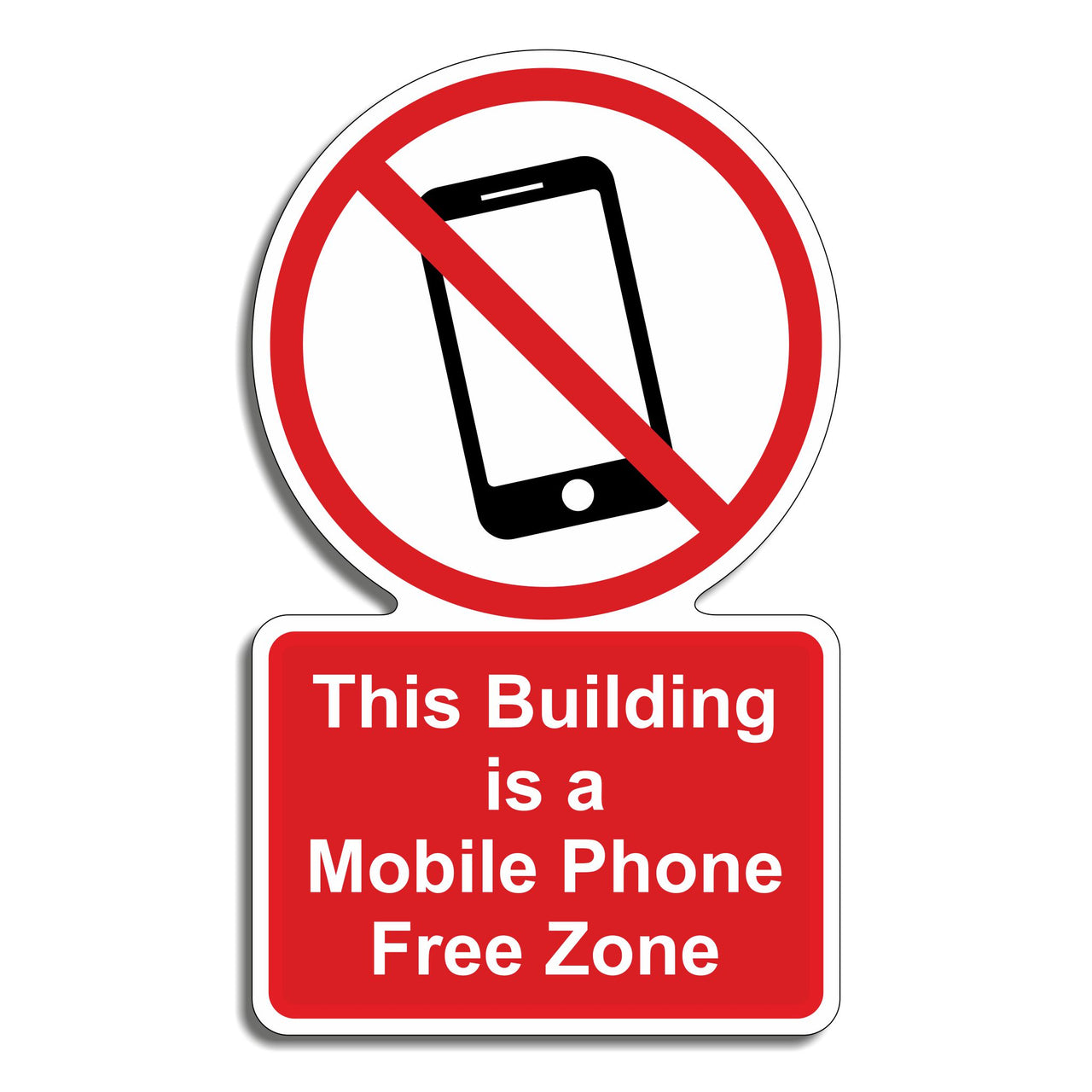 This Building Is A Mobile Phone Free Zone Sign