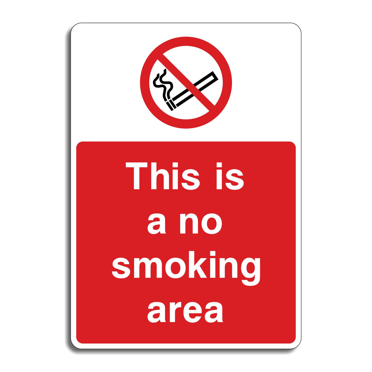 This Is A No Smoking Area Sign