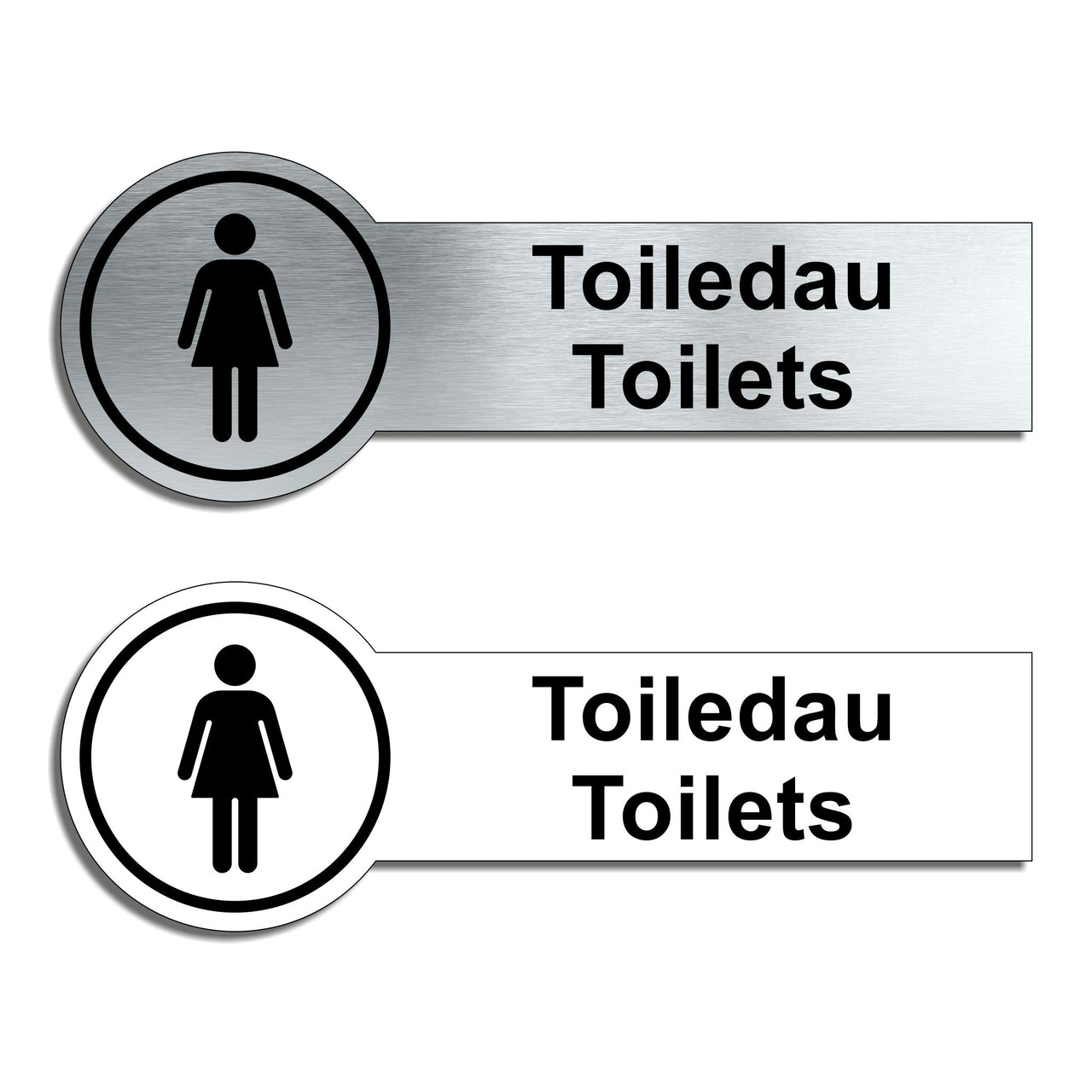 Toiledau - Bilingual Welsh / English Female Toilet Sign