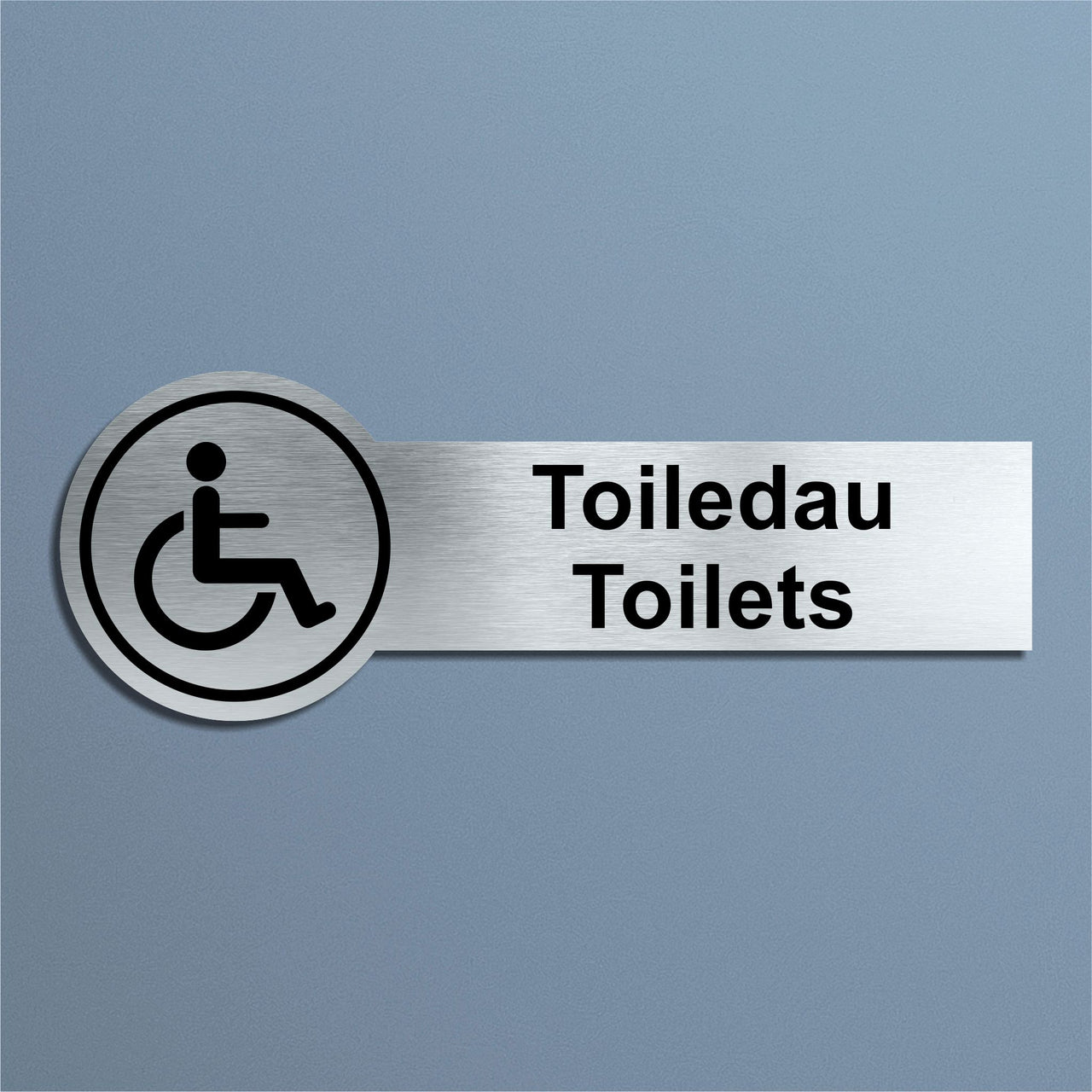 Toiledau - Disabled Bilingual Welsh / English Toilet Sign