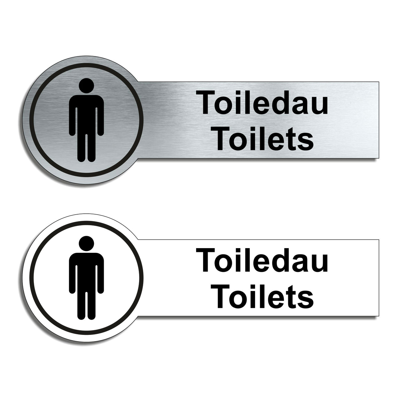 Toiledau - Bilingual Welsh / English Gents Toilet Sign