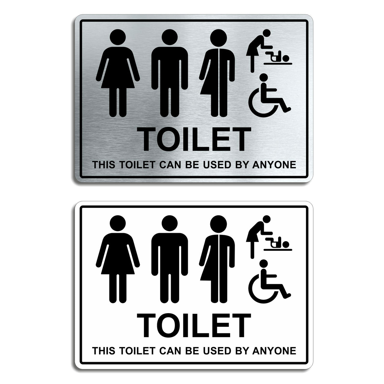 Inclusive Toilet Sign