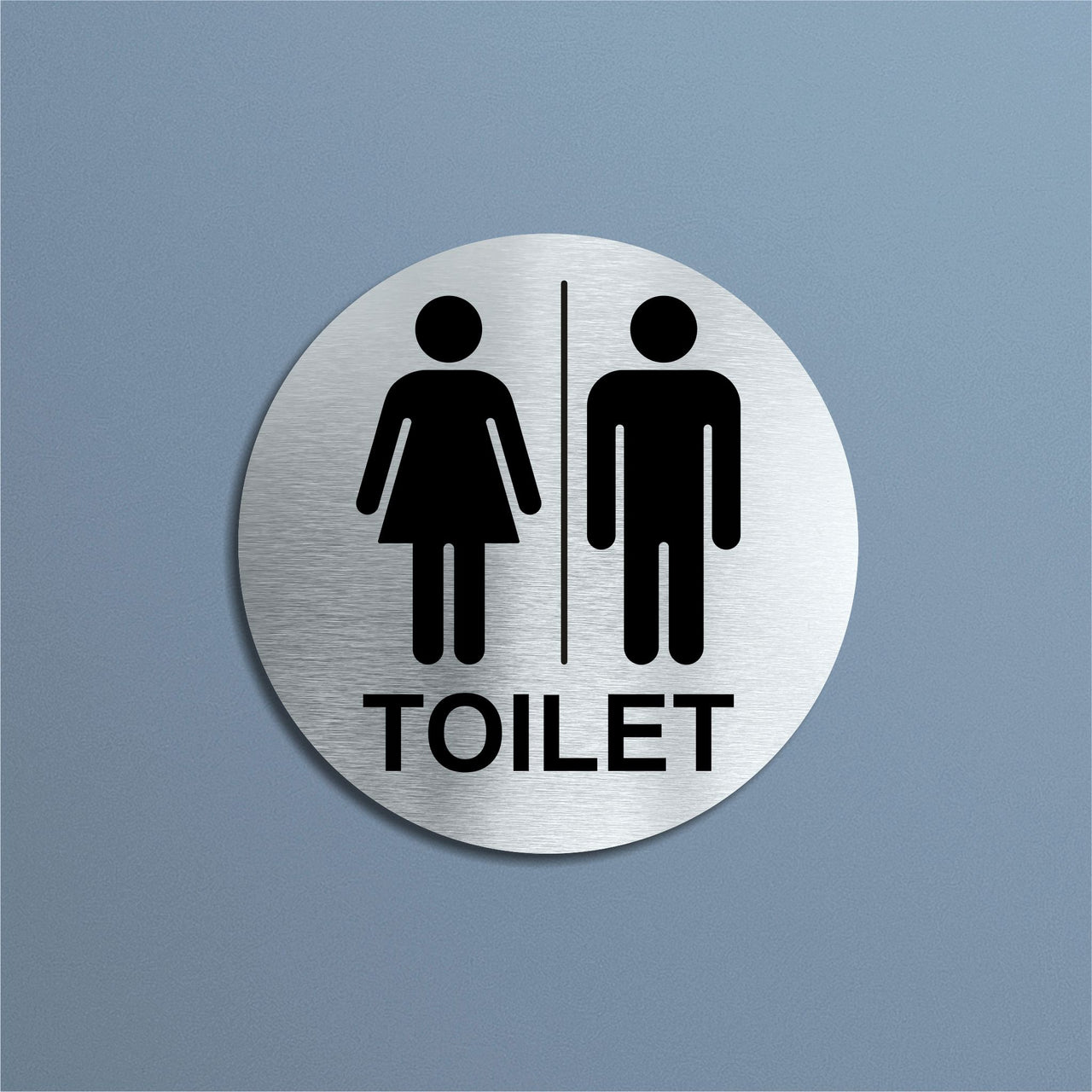Unisex Toilet Door Sign