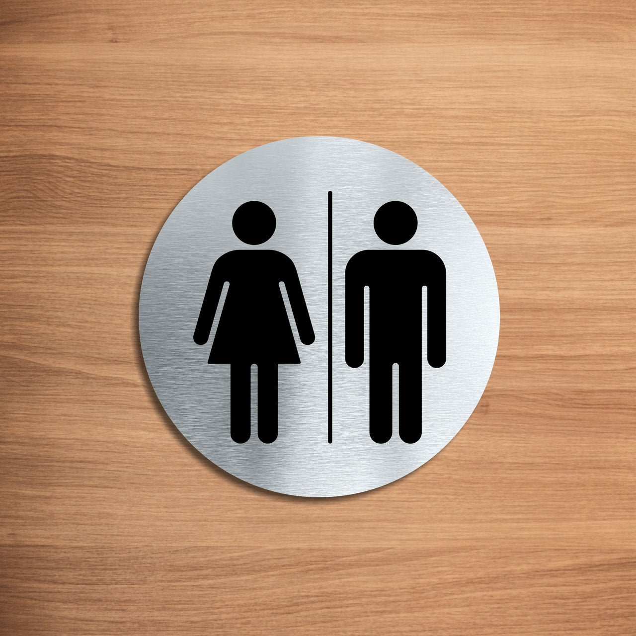 Unisex Toilet Door Sign