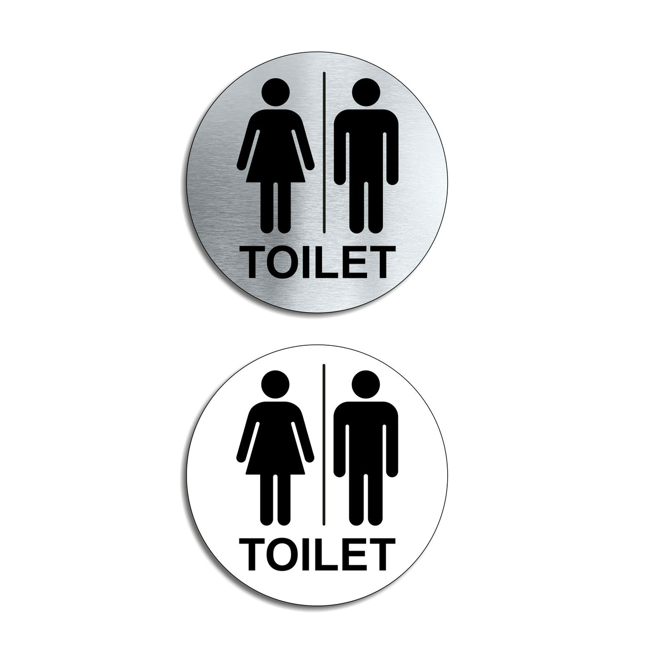 Unisex Toilet Door Sign