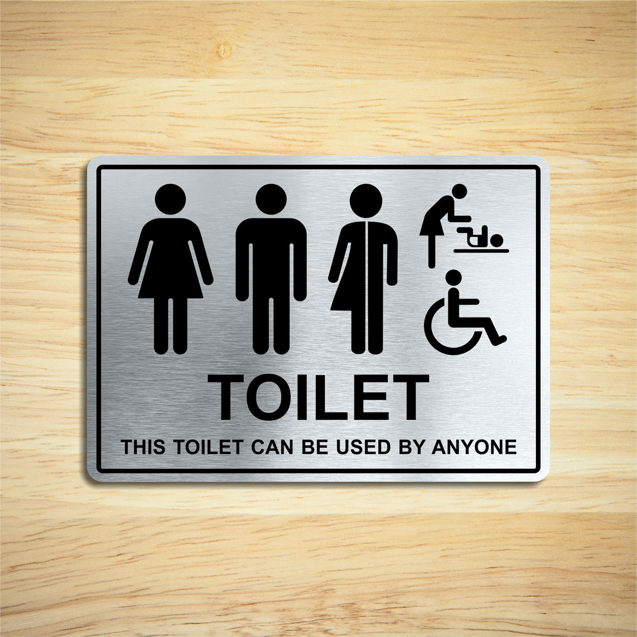 Inclusive Toilet Sign