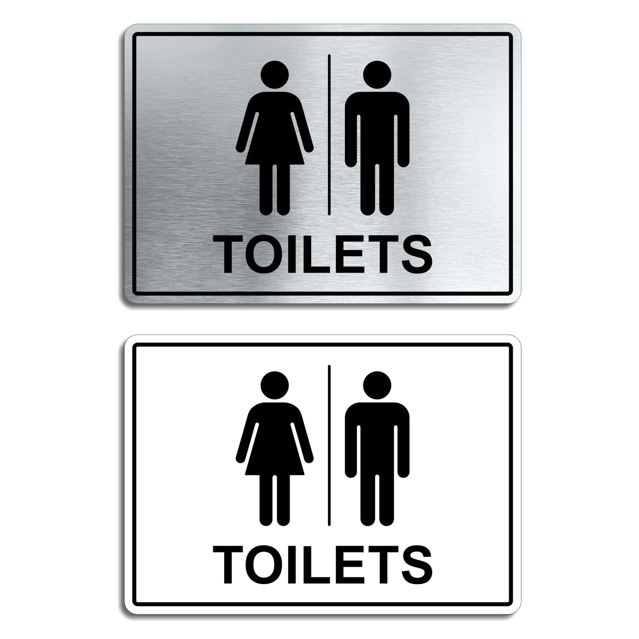 Unisex Toilets Door Sign