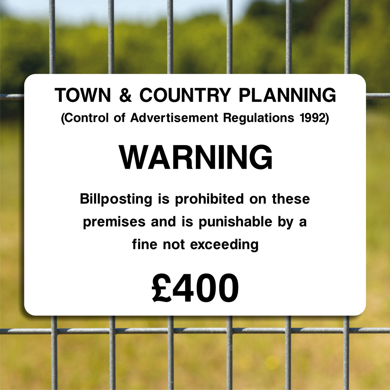 Town and Country Planning Sign