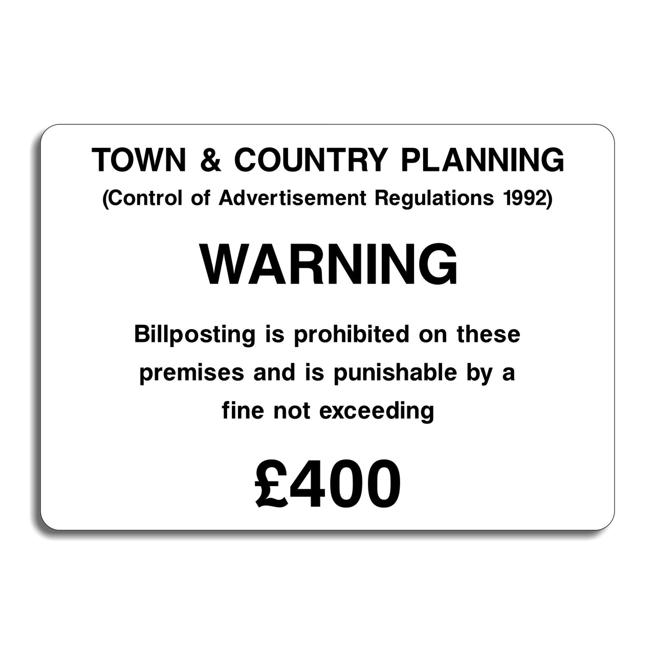 Town and Country Planning Sign