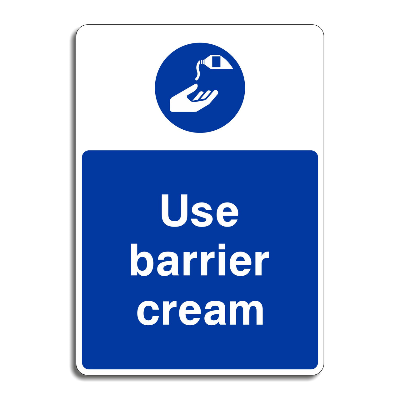 Use Barrier Cream Sign