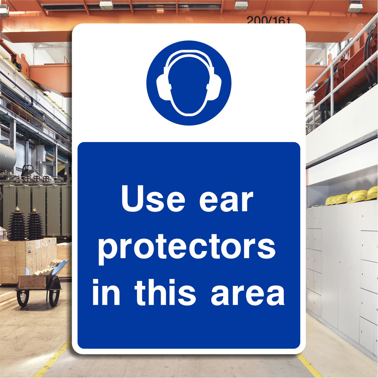 Use Ear Protectors In This Area Sign