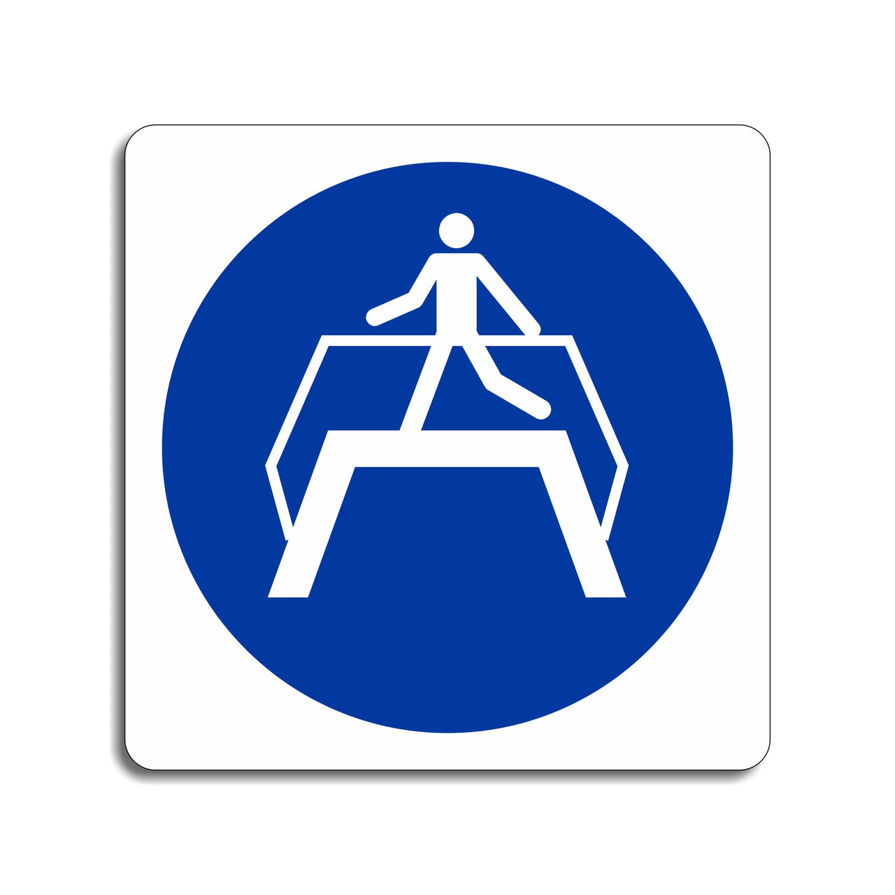 Use Footbridge Sign