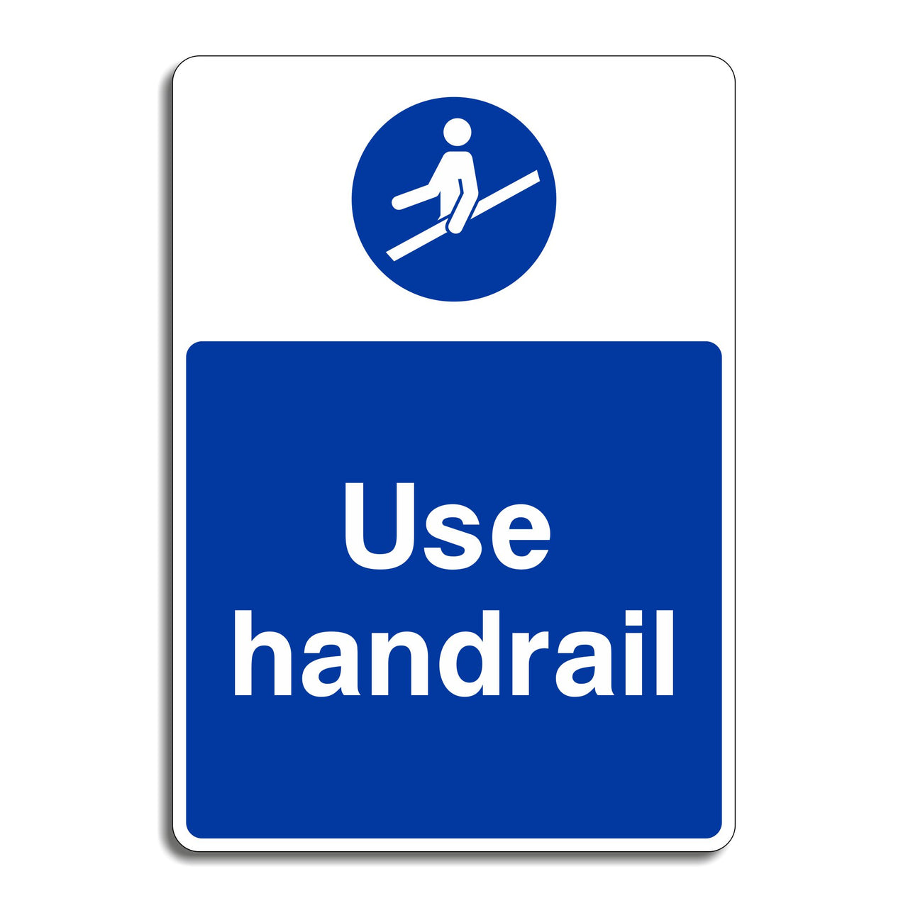 Use Handrail Sign