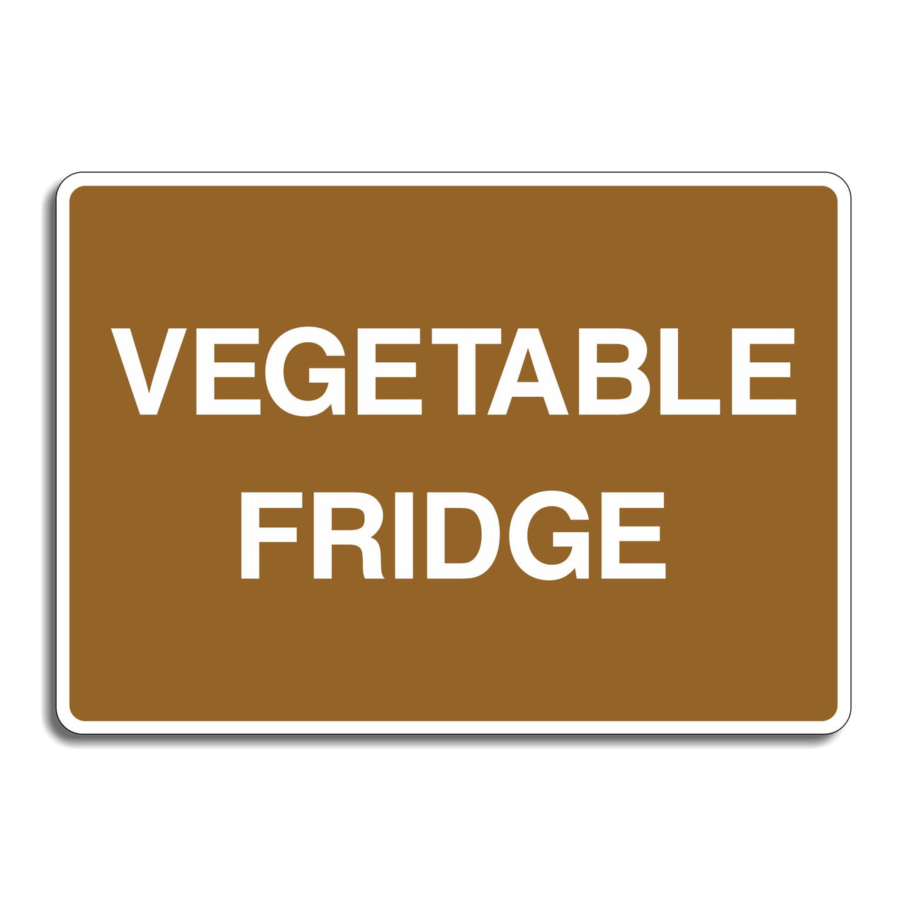 Vegetable Fridge Sign