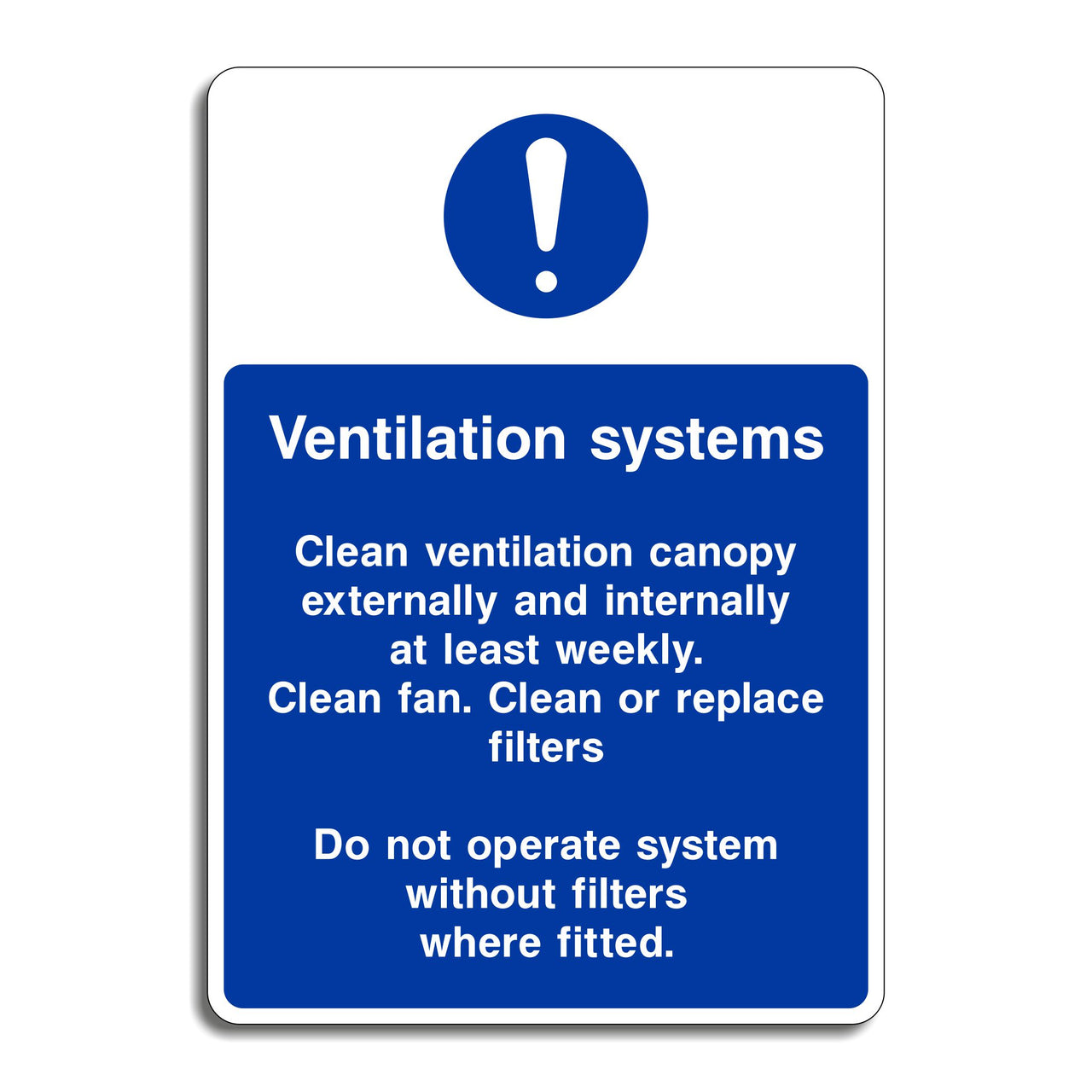 Ventilation Systems Sign