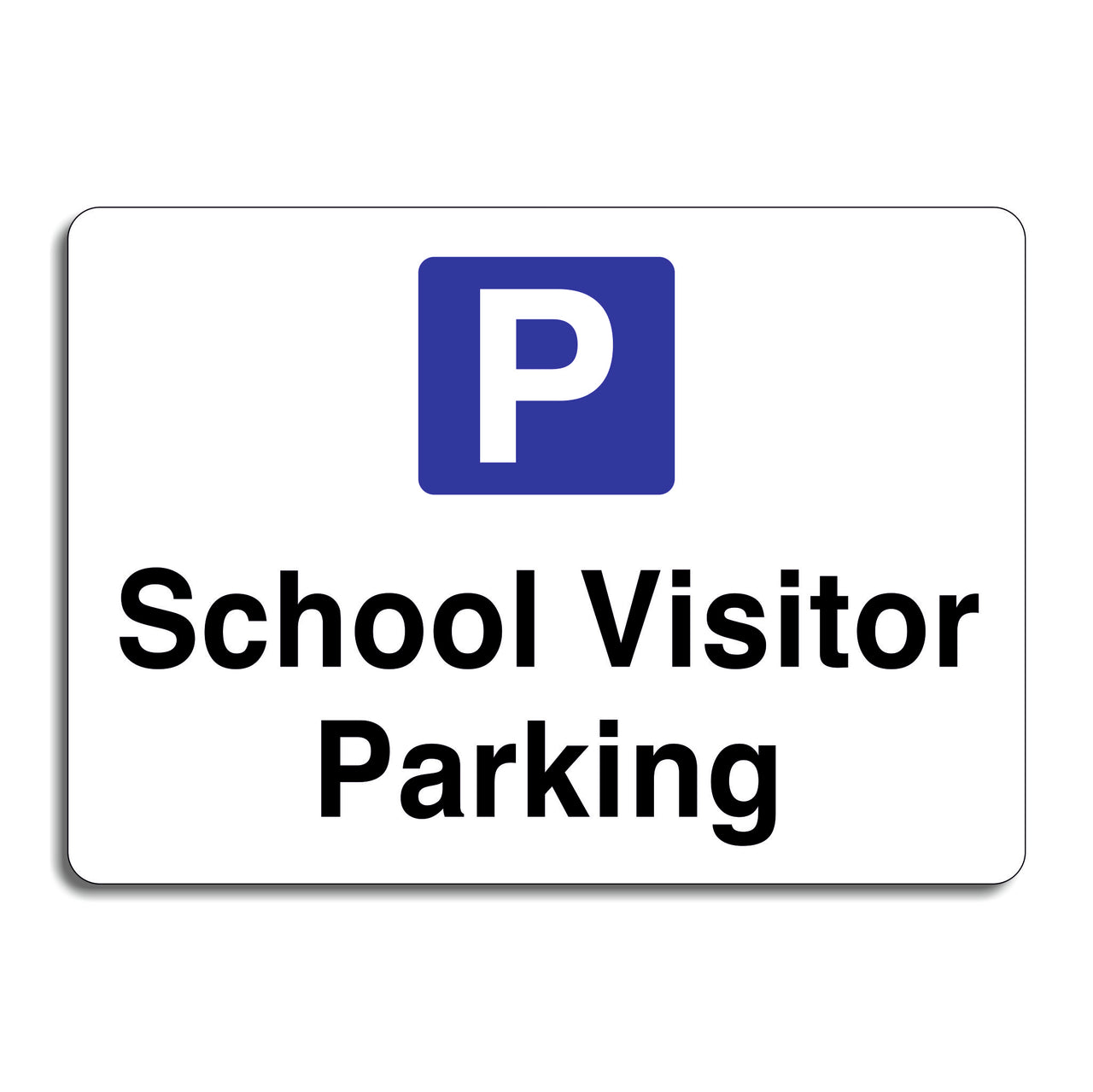School Visitor Parking Sign