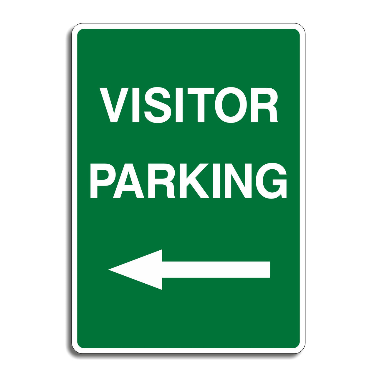Visitor Parking Sign - Left Pointing Arrow