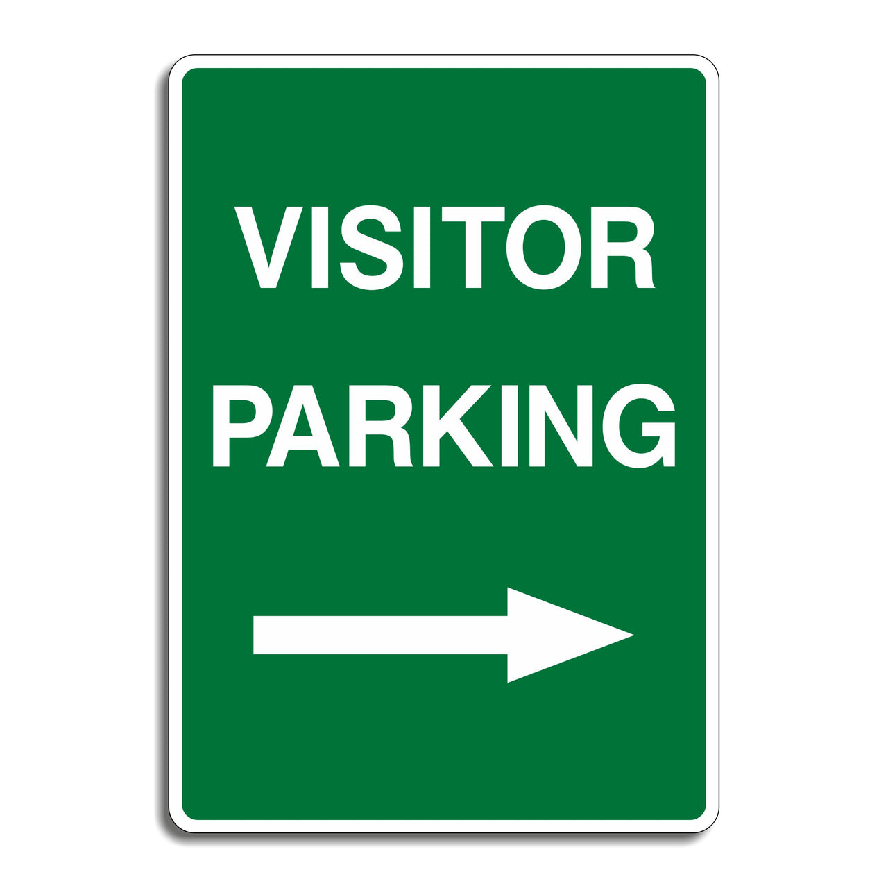 Visitor Parking Sign - Right Pointing Arrow