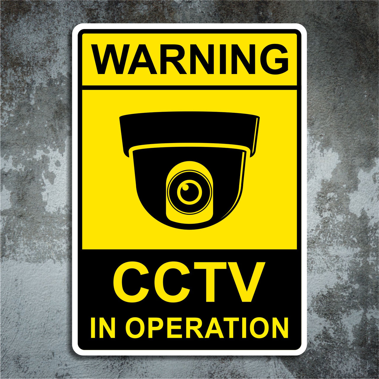 Warning CCTV In Operation Sign