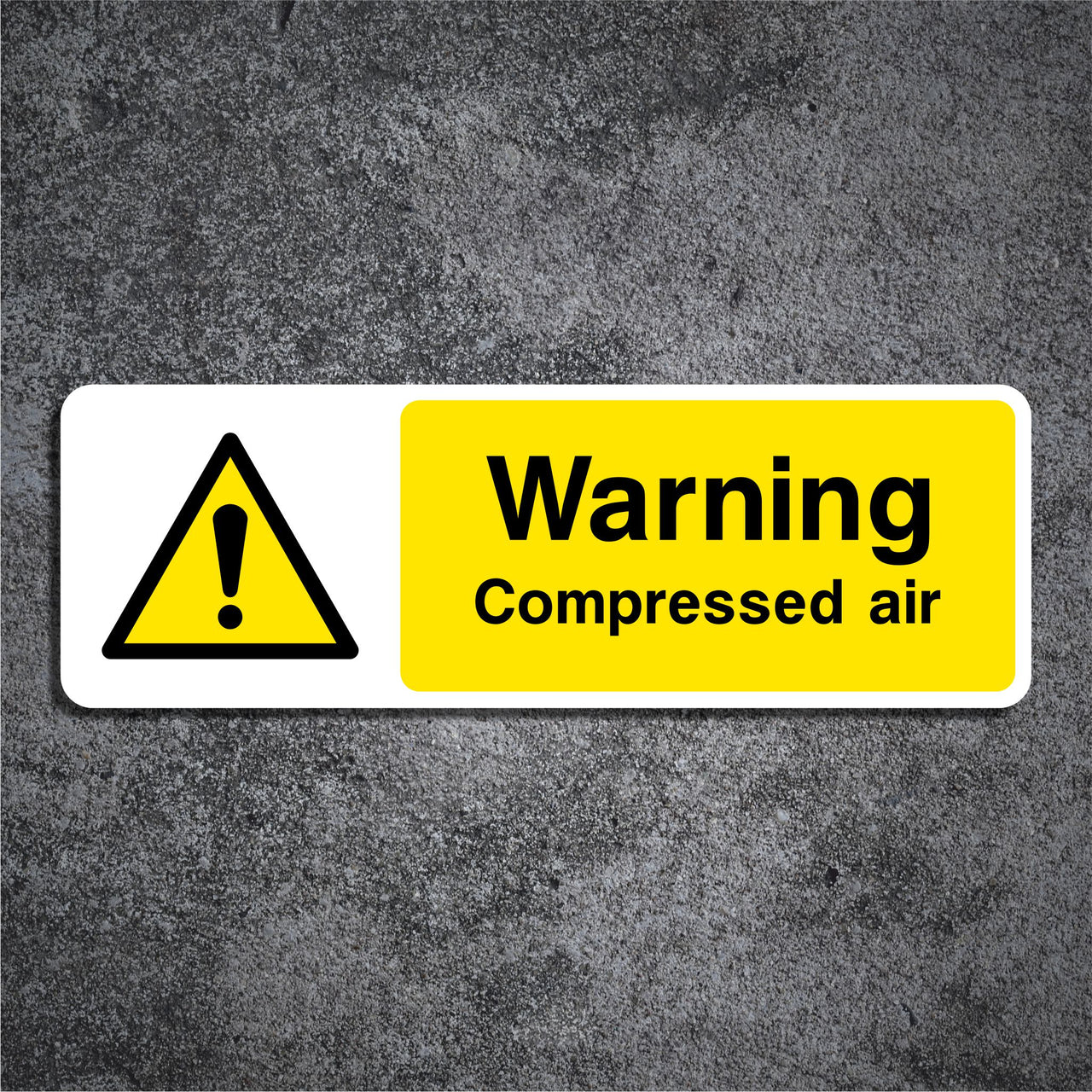 Warning Compressed Air Sign