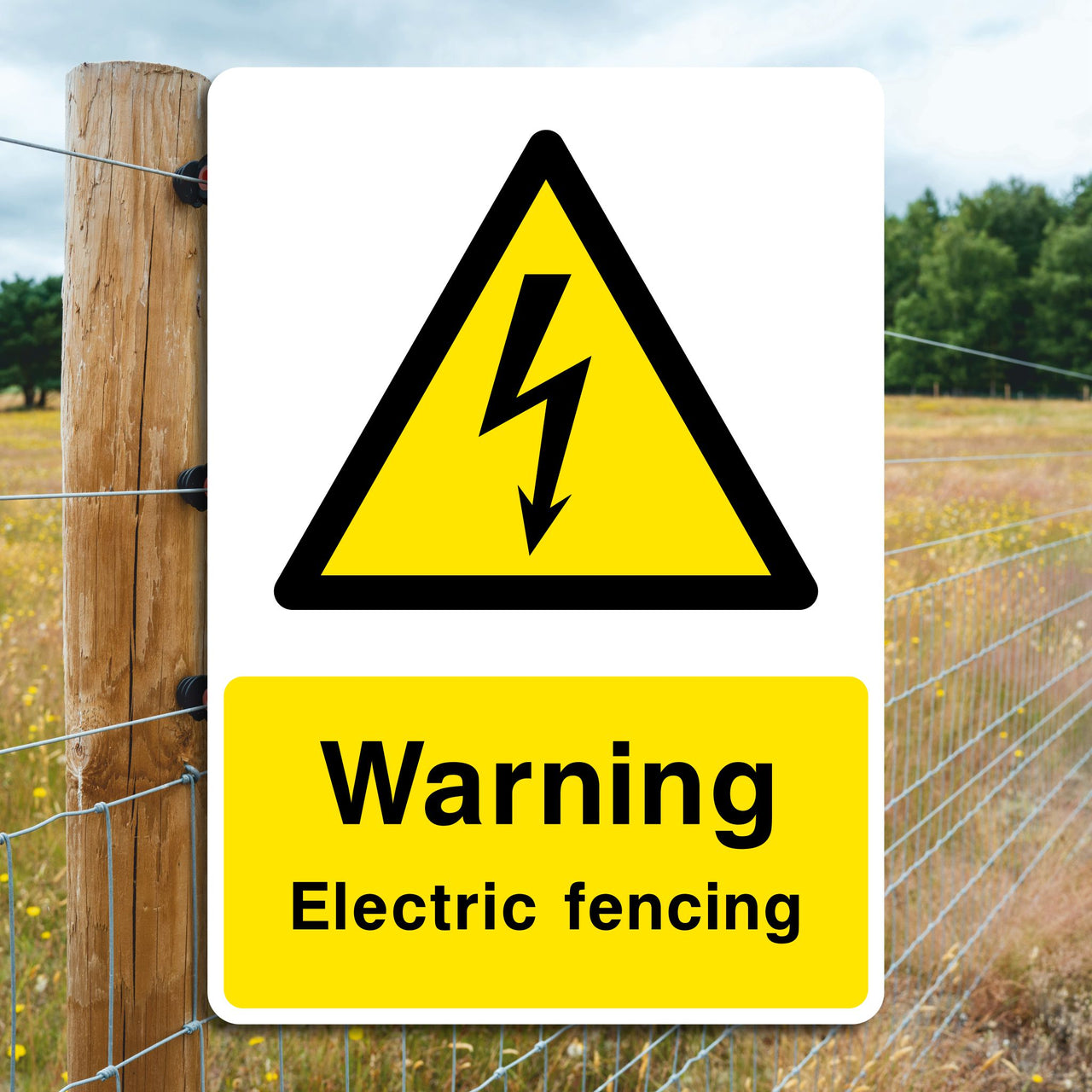 Warning Electric Fencing Sign