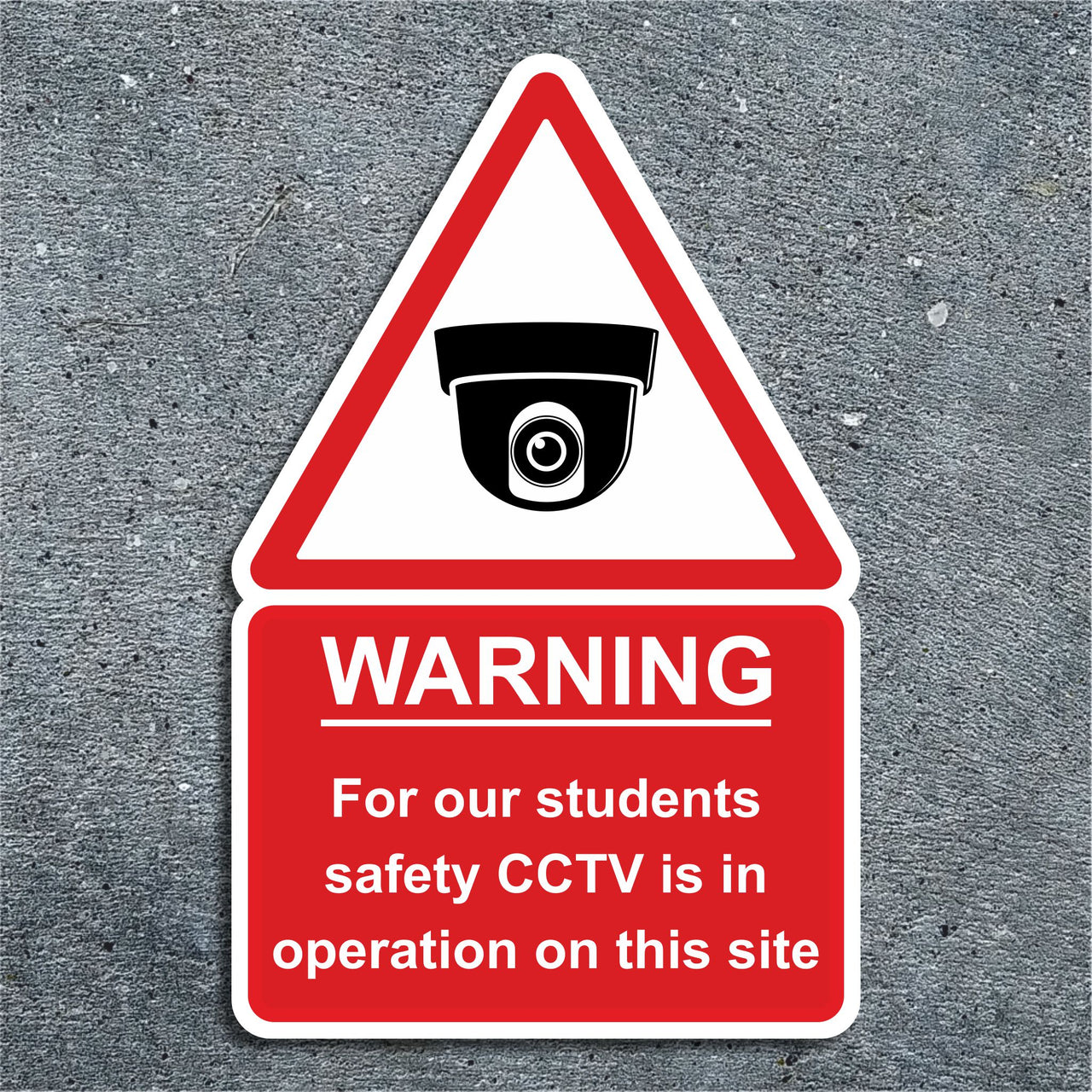 Warning For Our Students Safety CCTV Is In Operation On This Site Sign