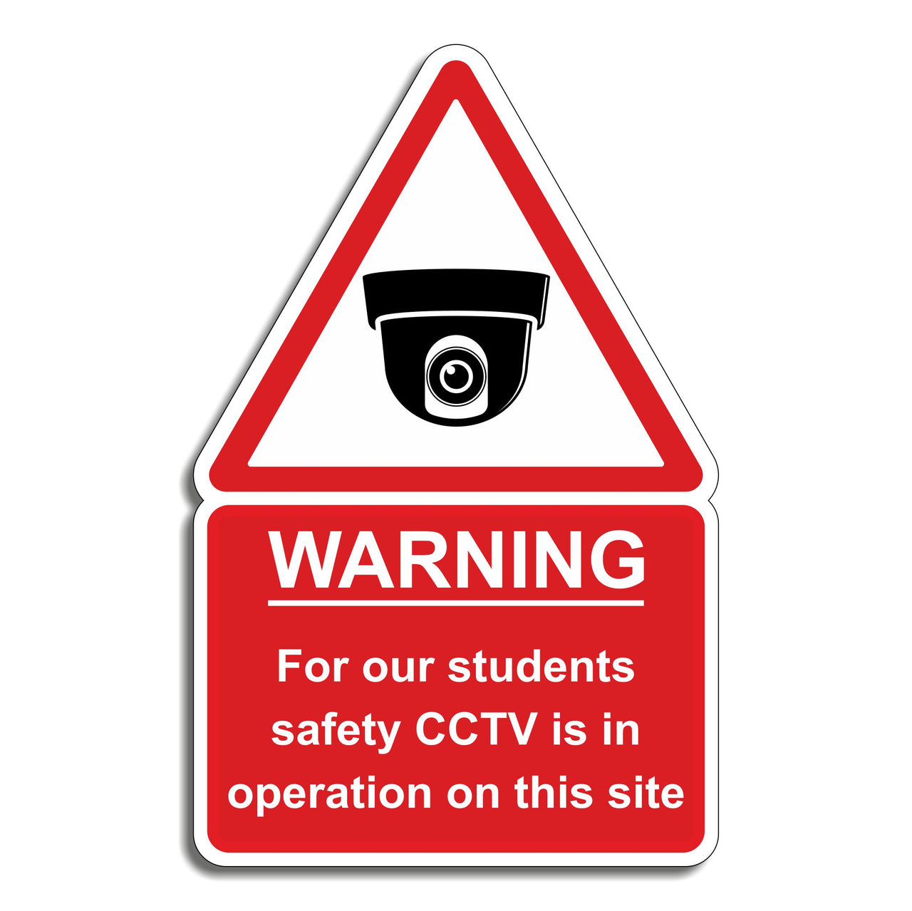 Warning For Our Students Safety CCTV Is In Operation On This Site Sign