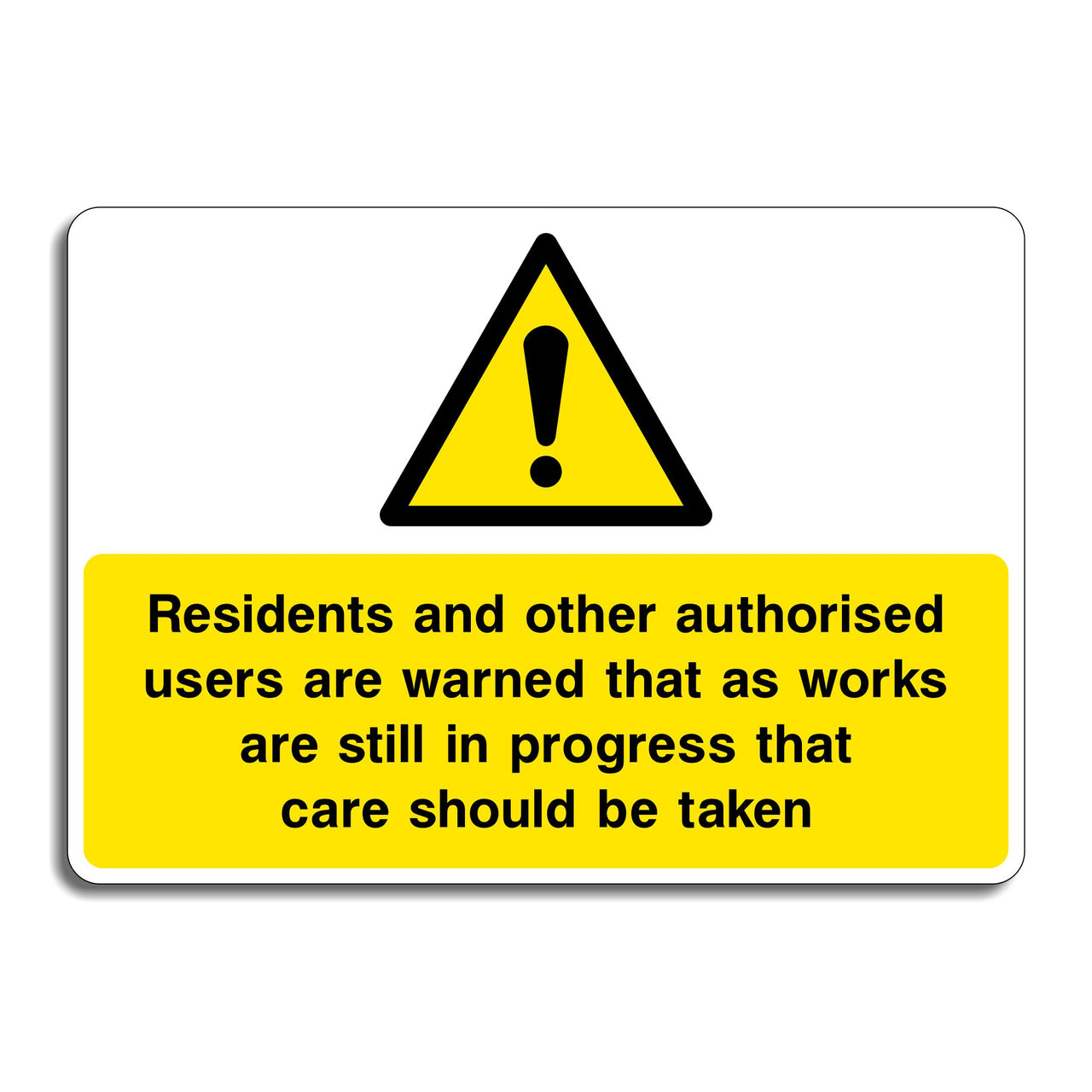 Works In Progress Sign