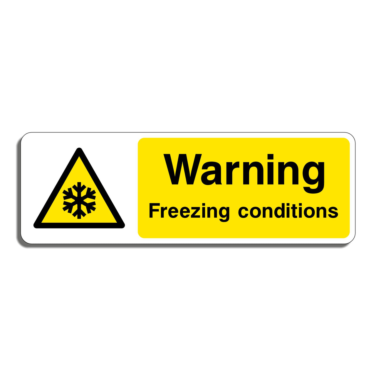 Warning Freezing Conditions Sign -
