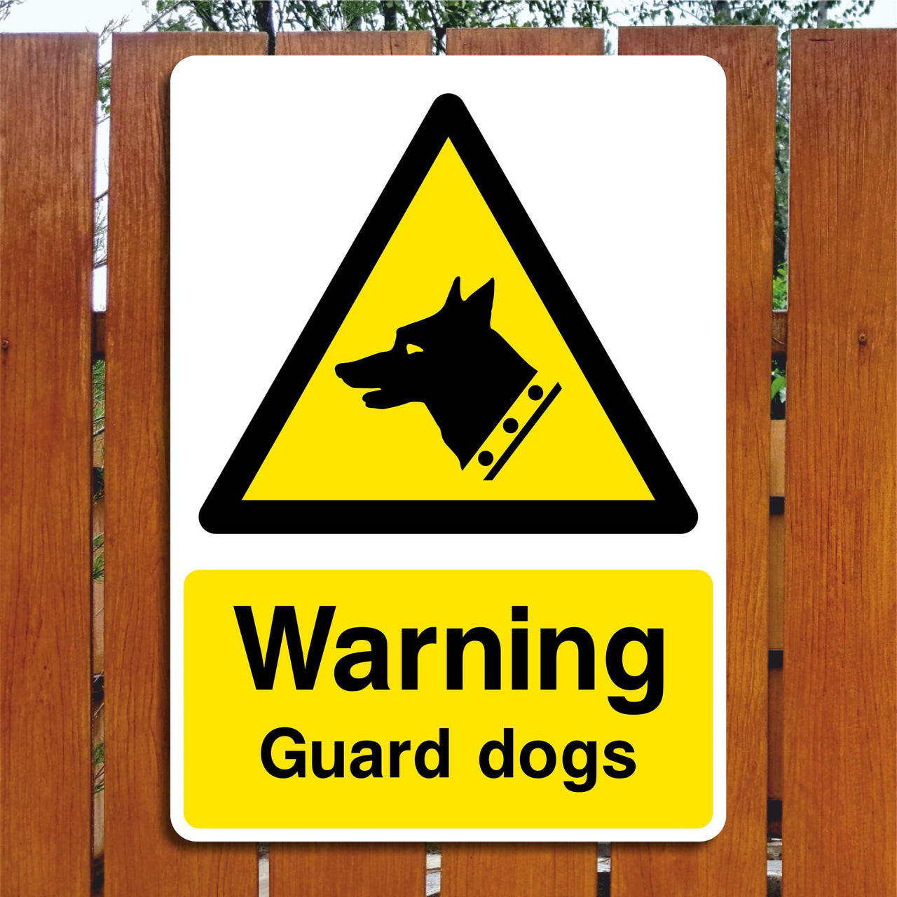 Warning Guard Dogs Sign