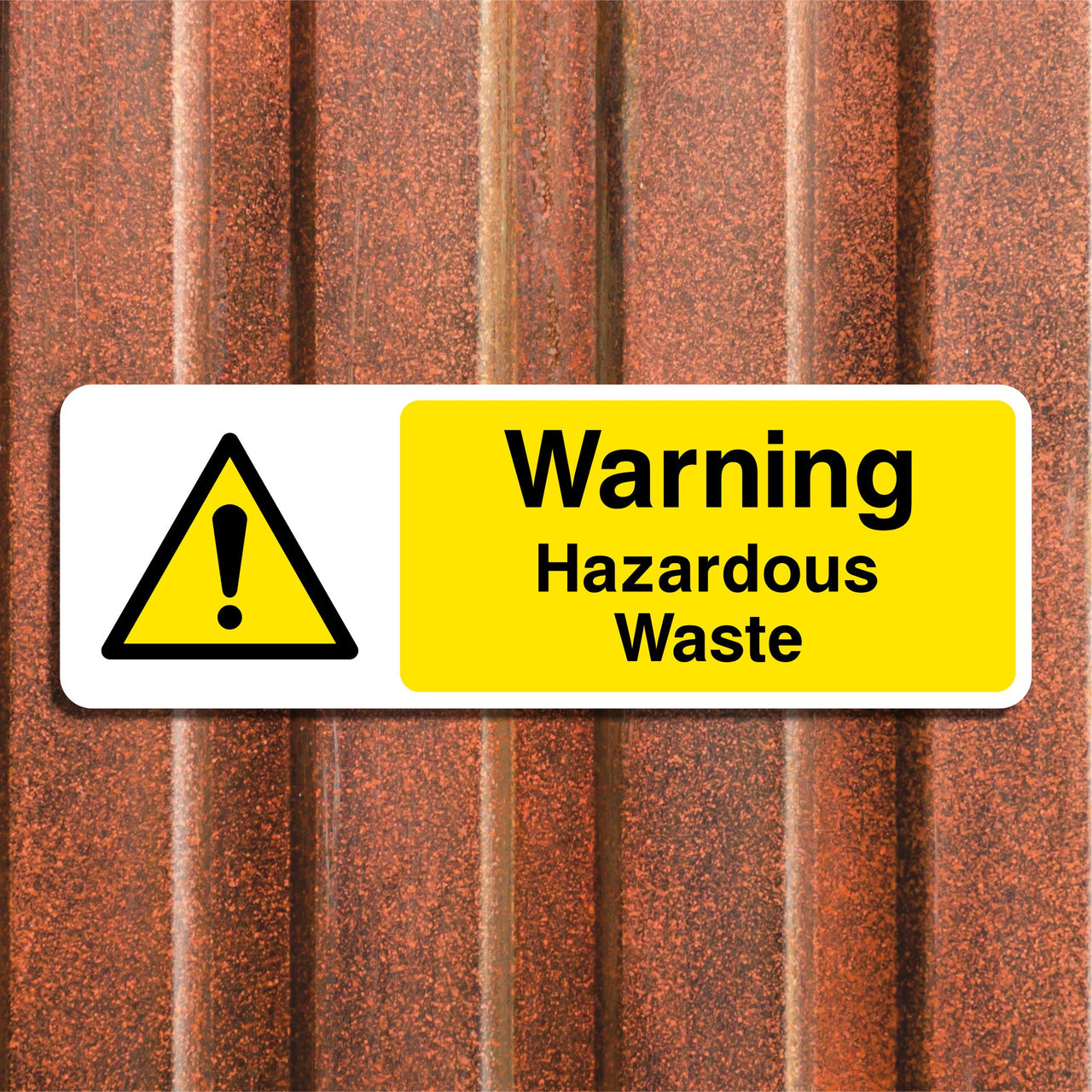 Warning Hazardous Waste Sign
