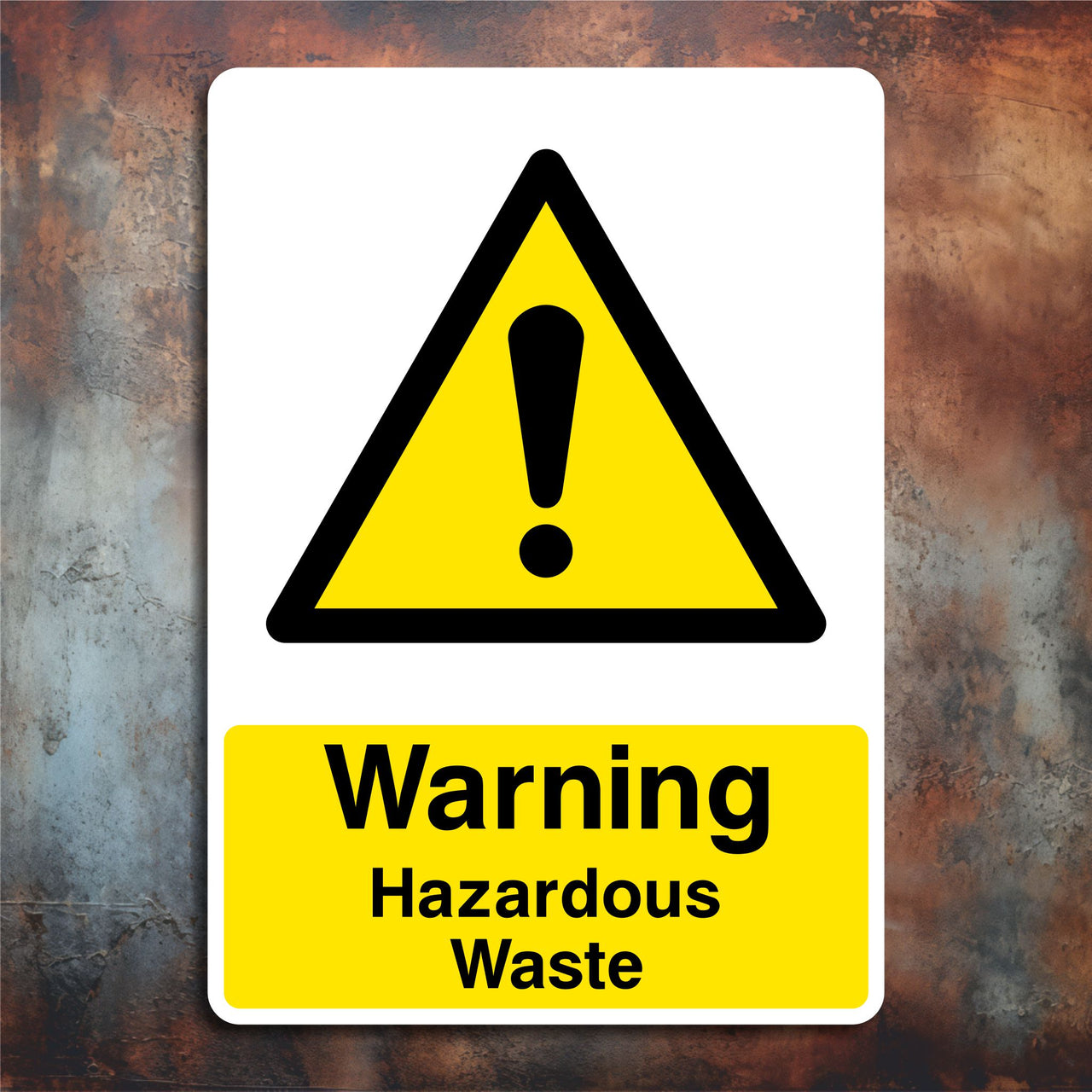 Warning Hazardous Waste Sign