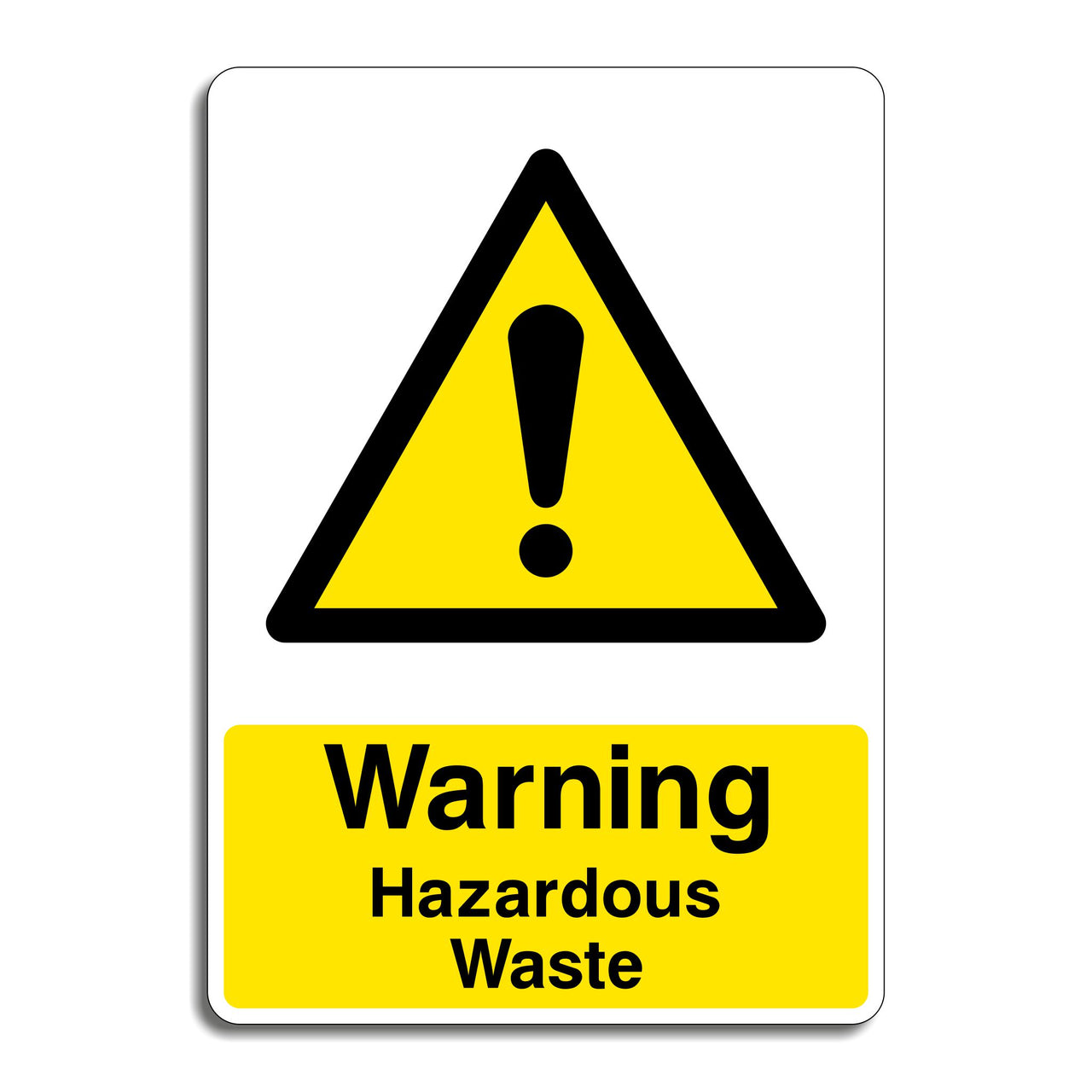 Warning Hazardous Waste Sign