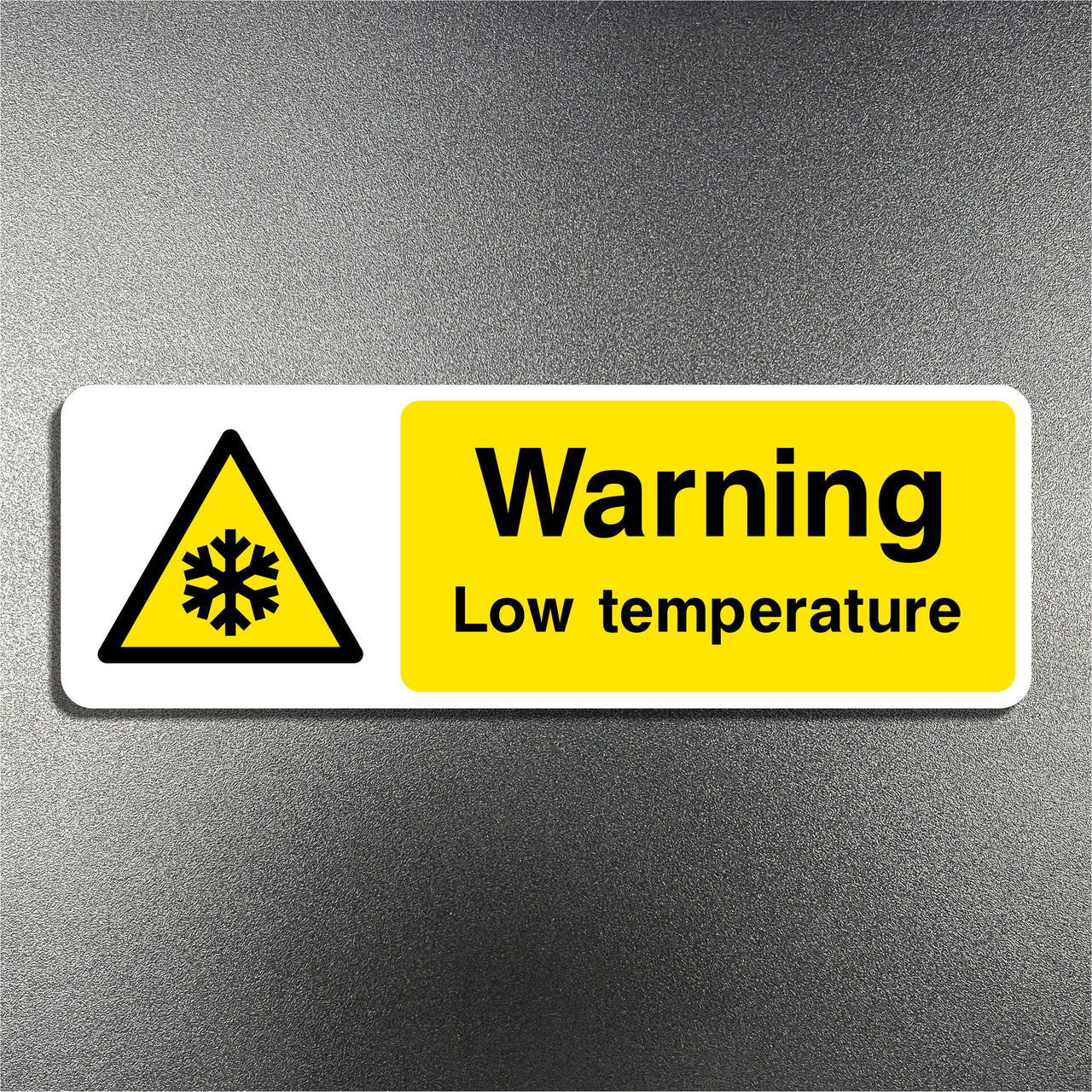 Warning Low Temperature Sign