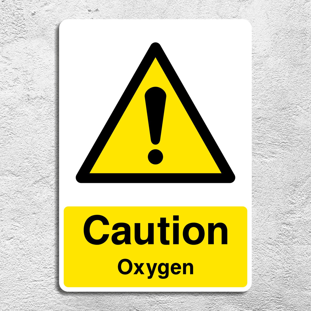 Caution Oxygen Sign