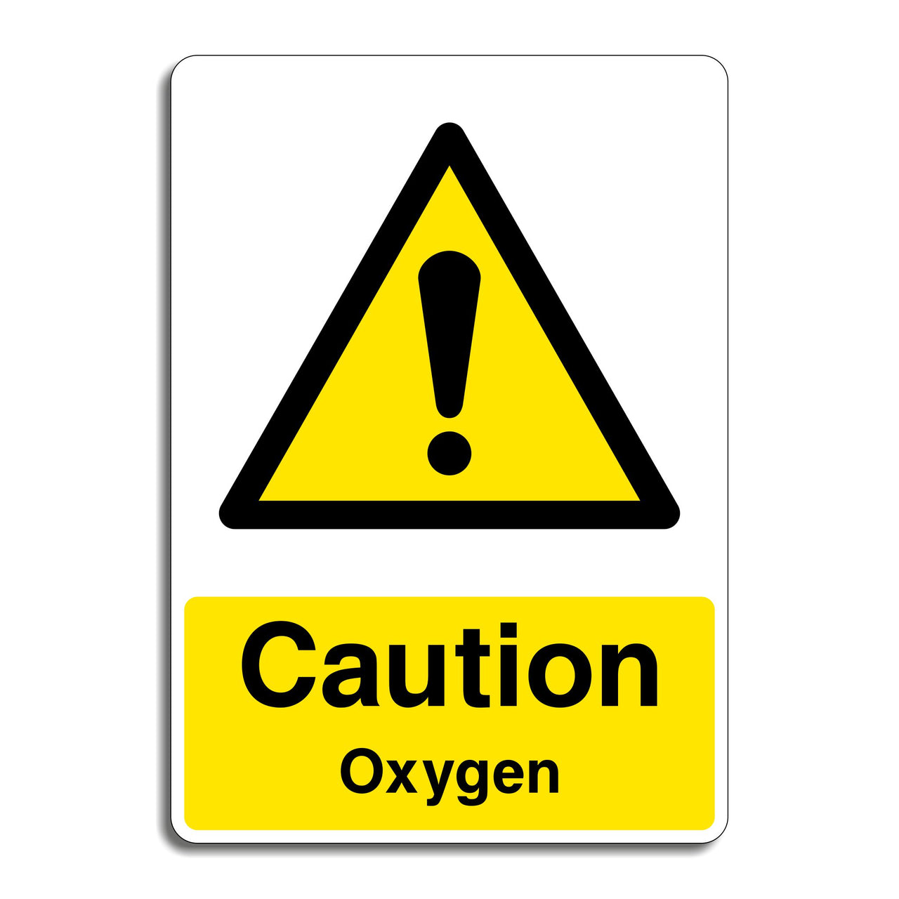 Caution Oxygen Sign