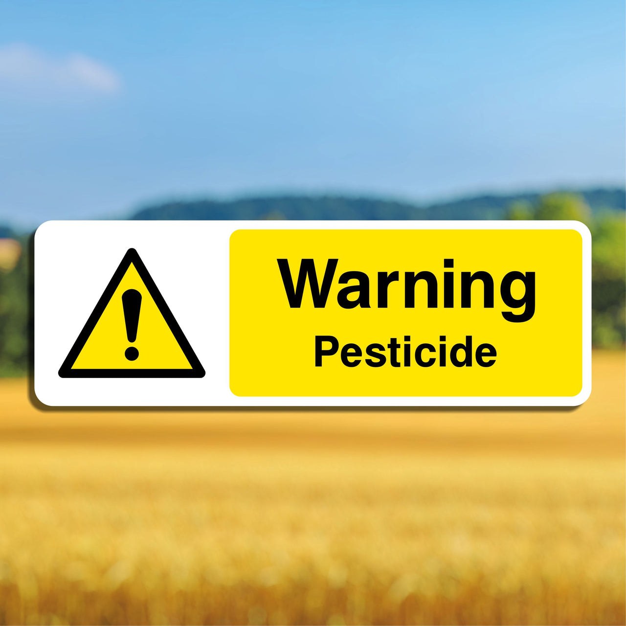 Warning Pesticide Sign