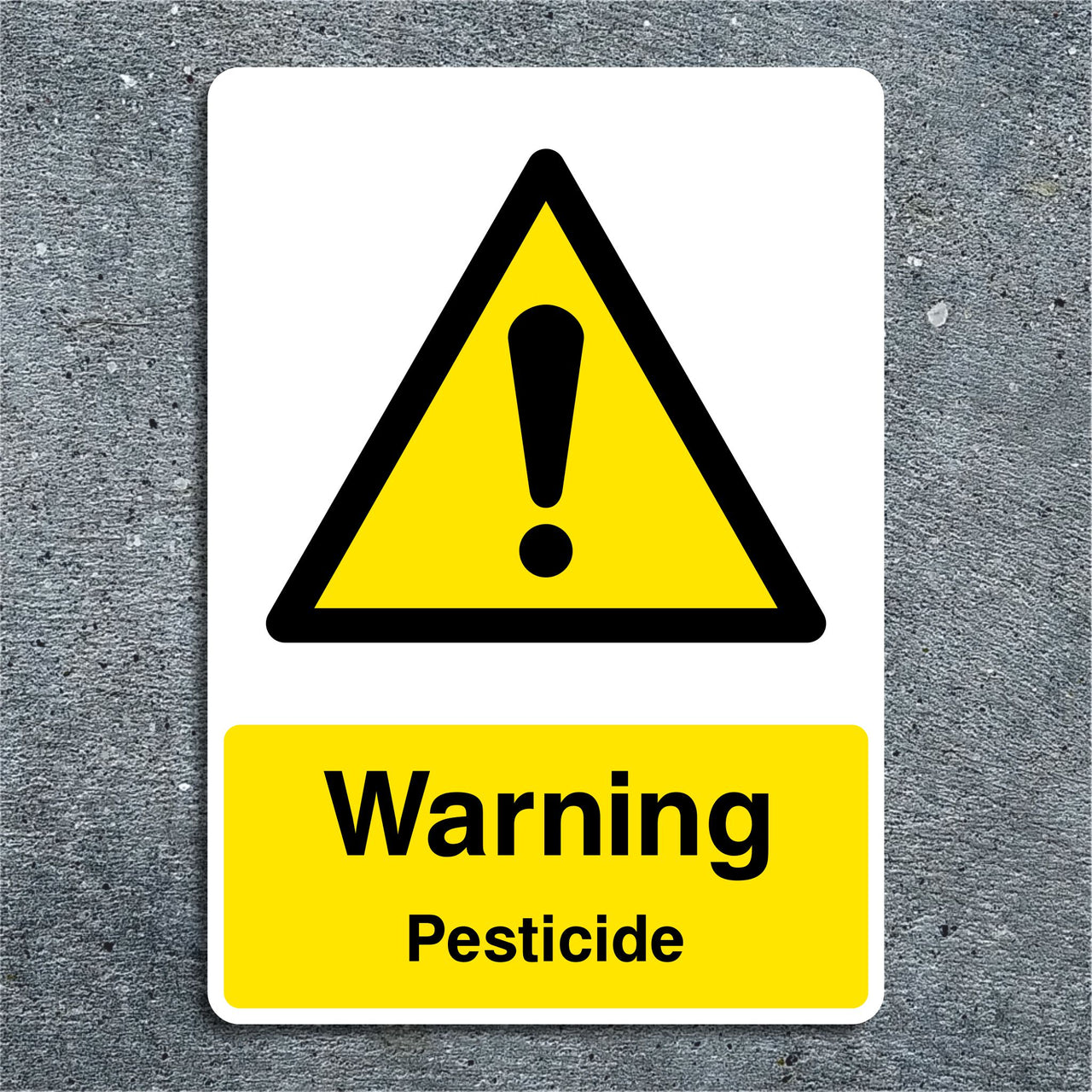 Warning Pesticide Waste Sign