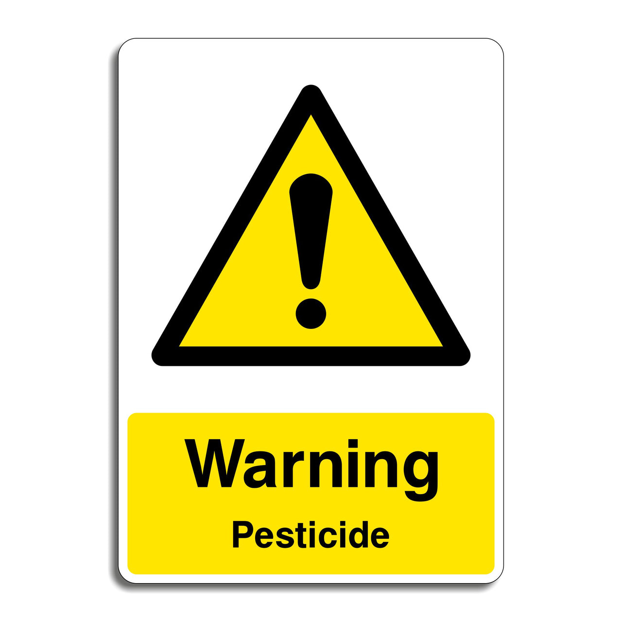 Warning Pesticide Waste Sign