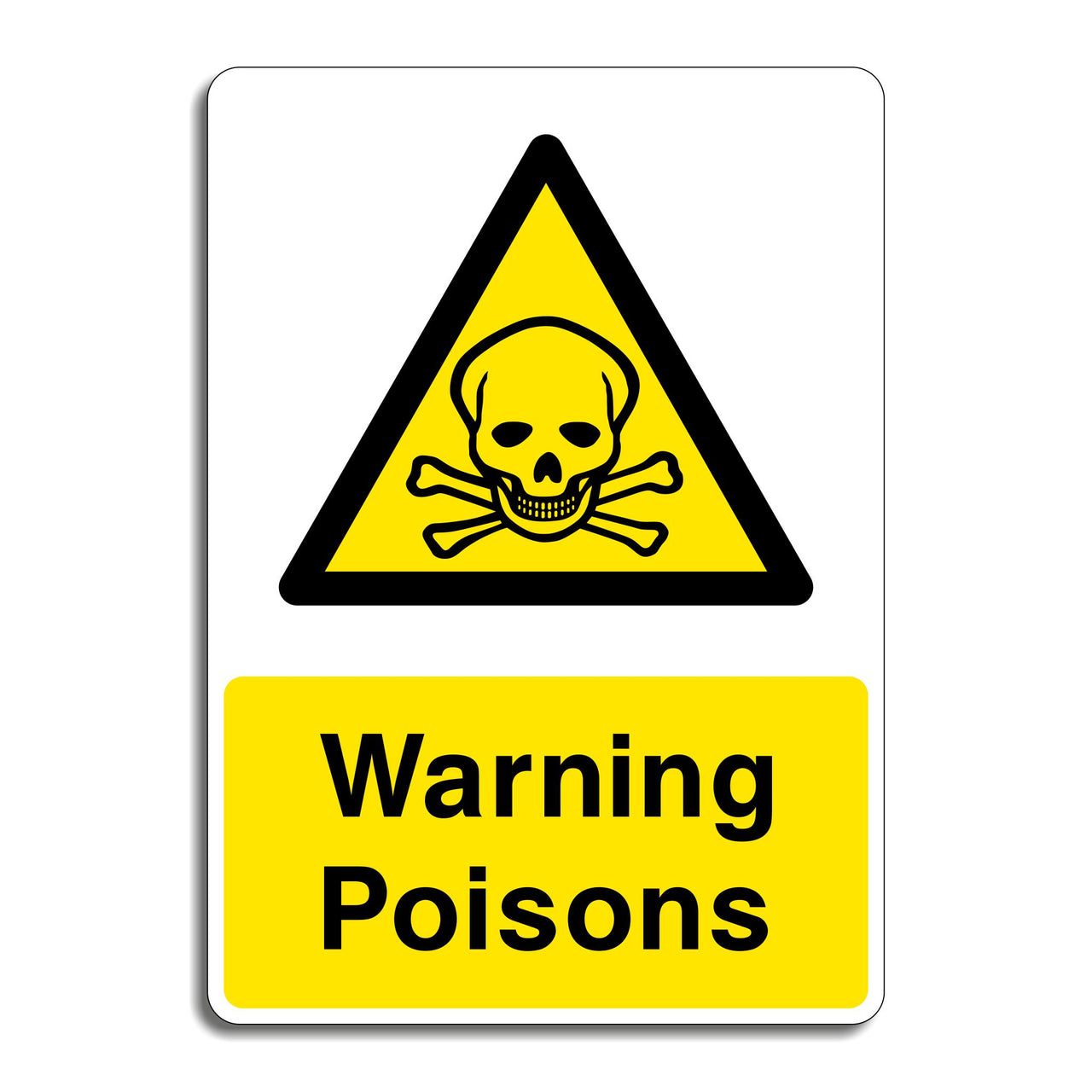 Warning Poisons Sign