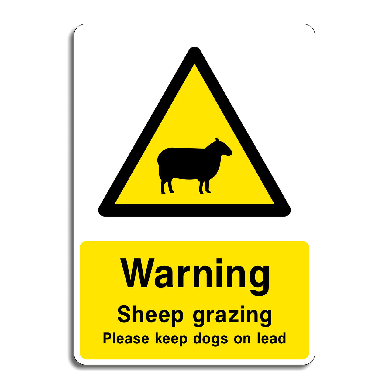 Warning Sheep Grazing Signs
