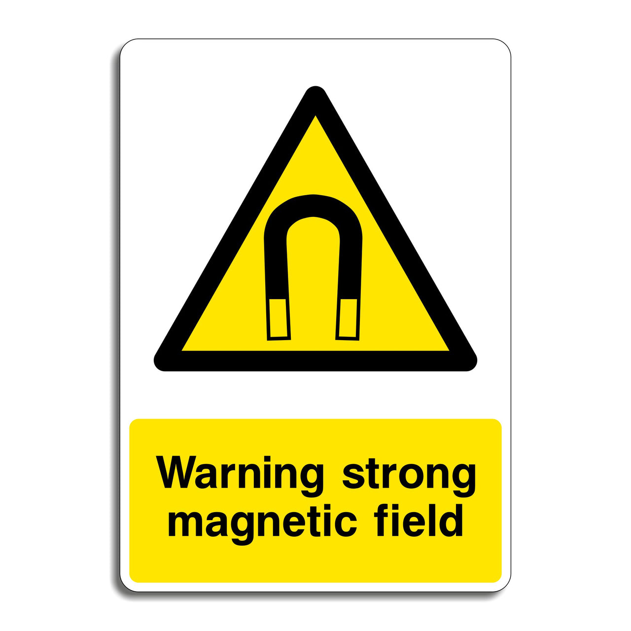 Warning Strong Magnetic Field Sign