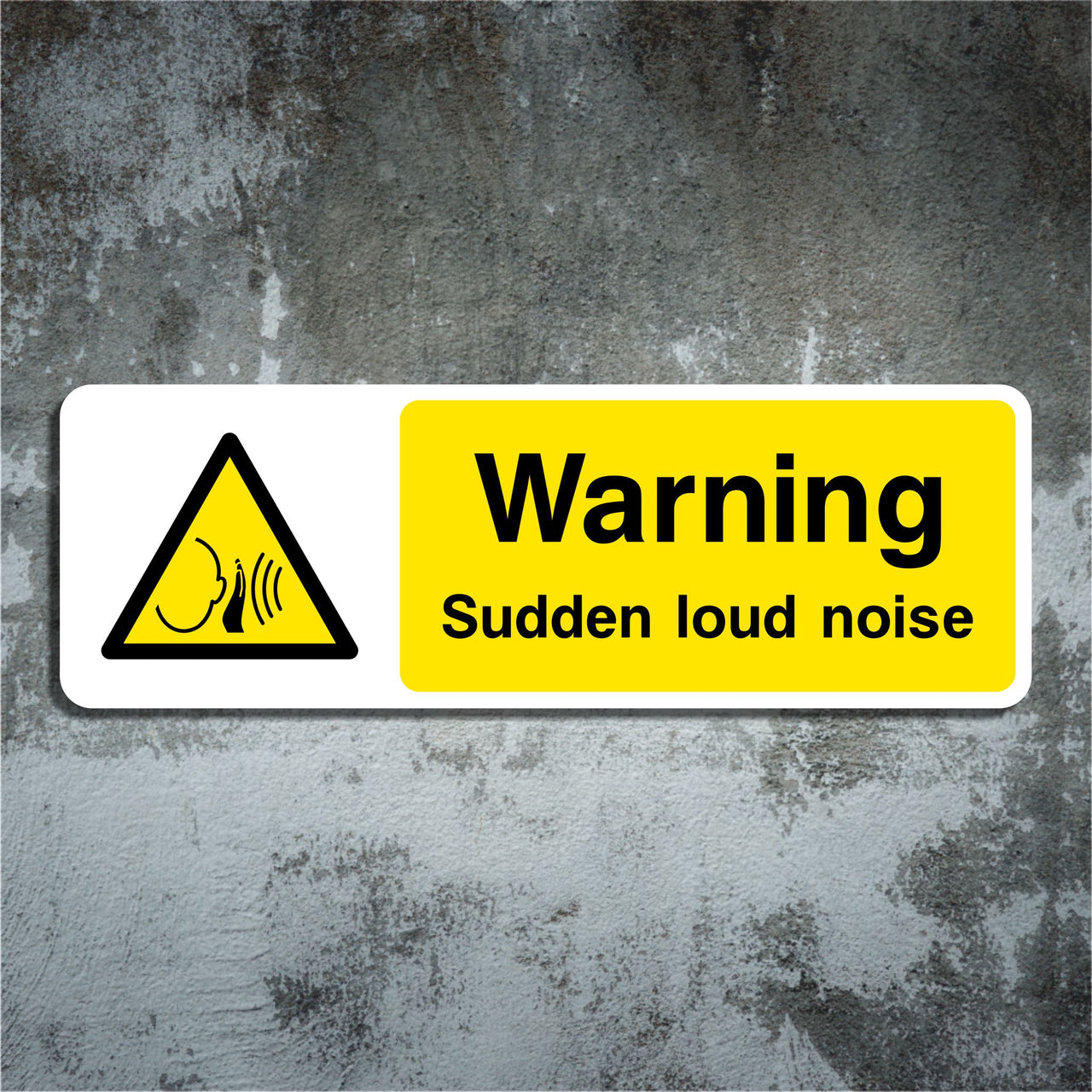Warning Sudden Loud Noise Sign