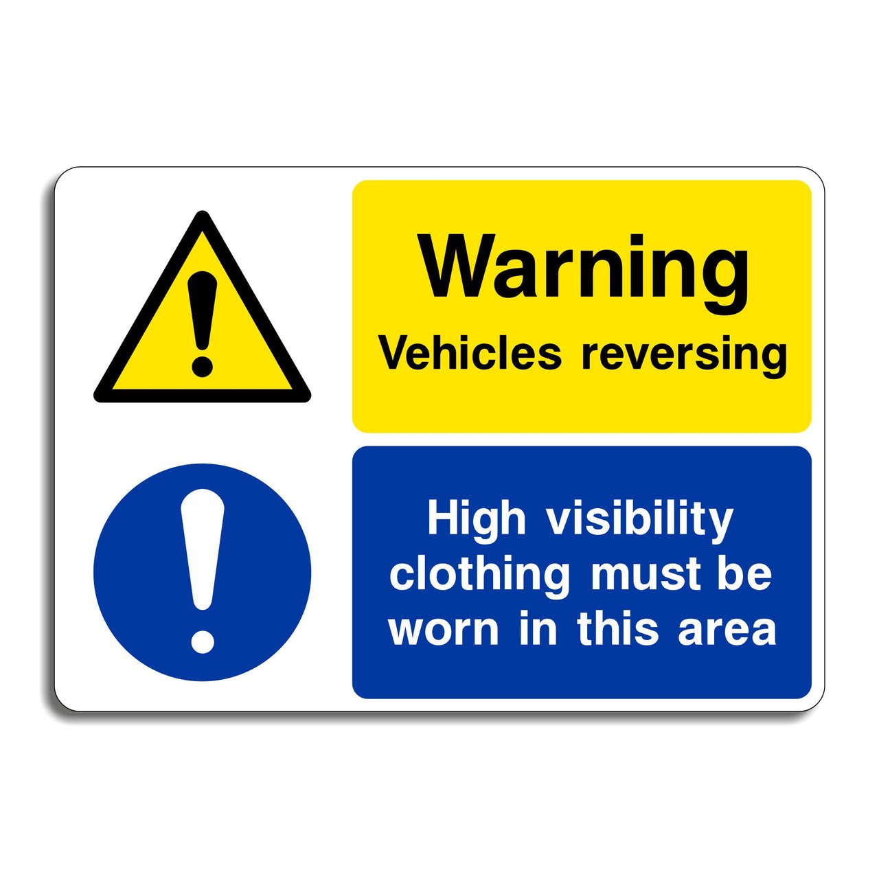 Warning Vehicles Reversing Sign