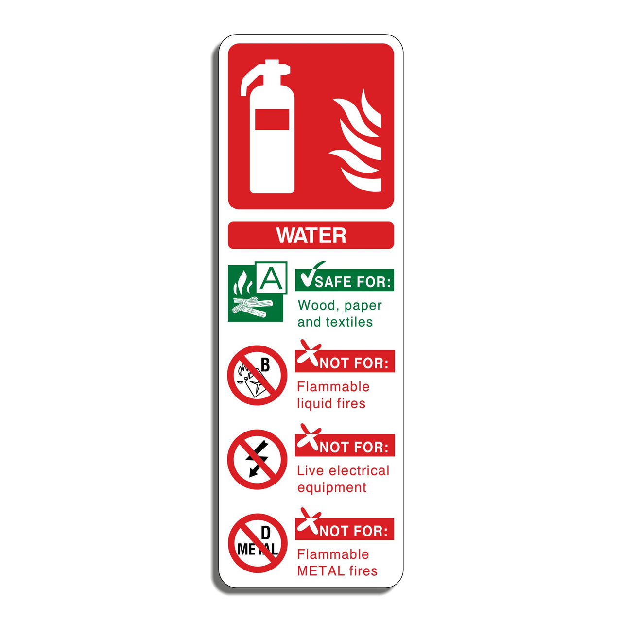 Fire Extinguisher Sign - Water