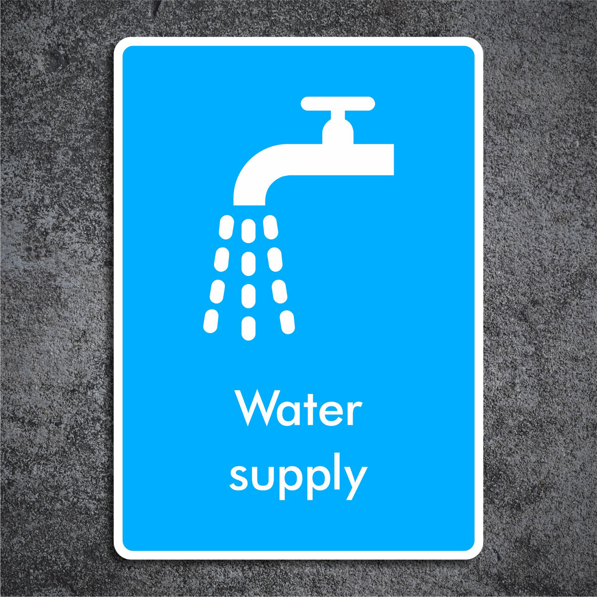 Water Track Sign Water Supply Sign