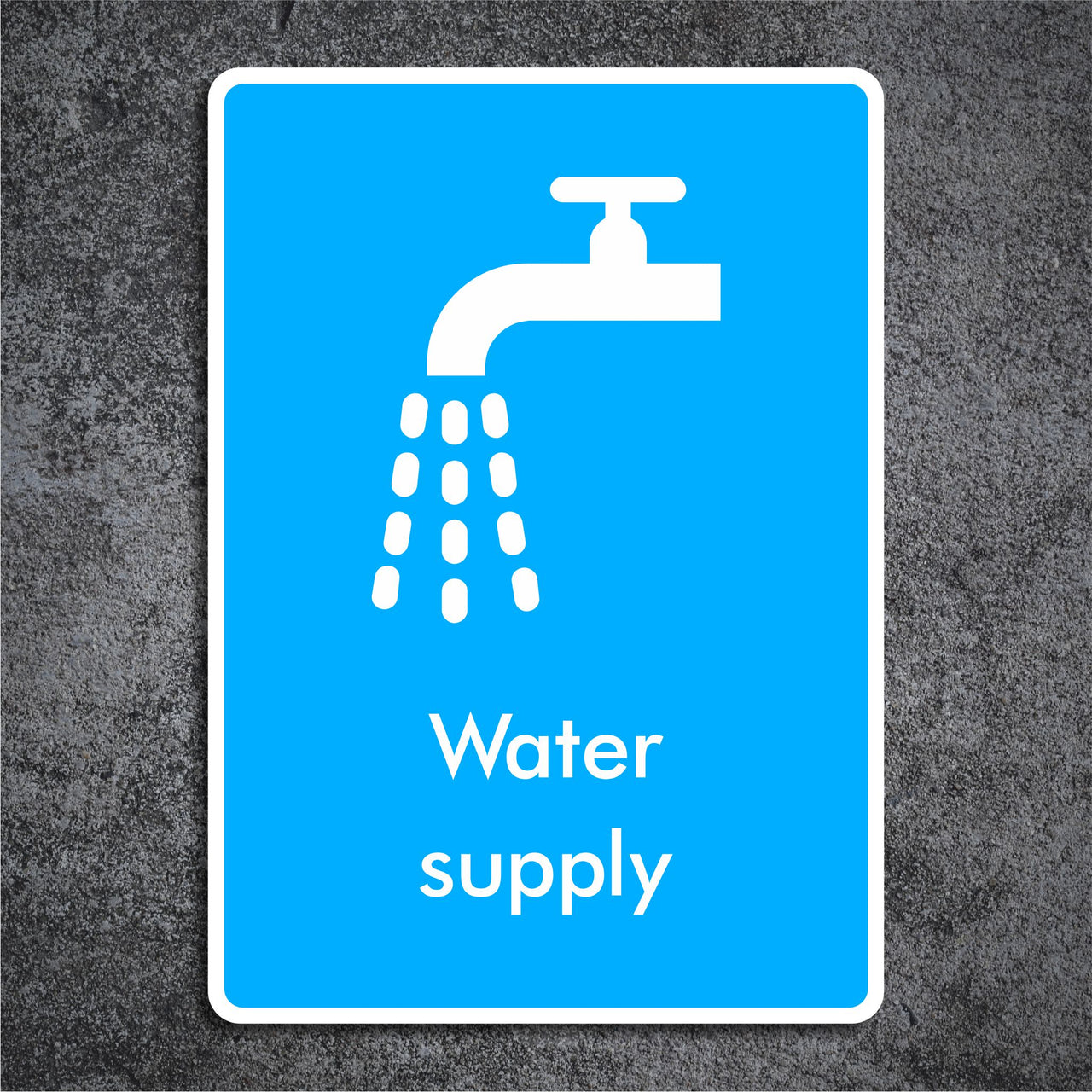Water Supply Sign