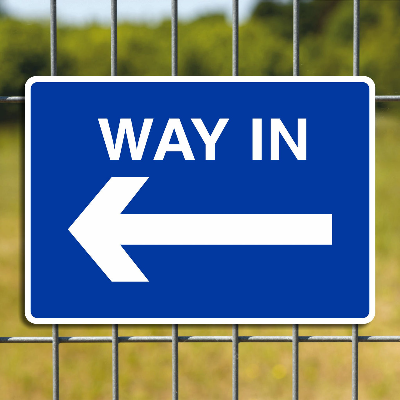 Way In Sign - Left Pointing Arrow